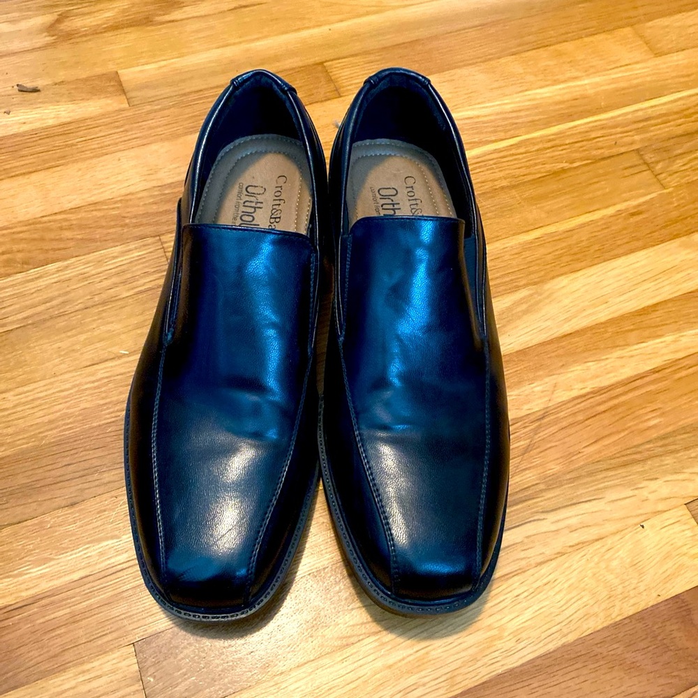 Croft and Barrow Mens Slip-on Black Loafer Shoes Size 8 Medium